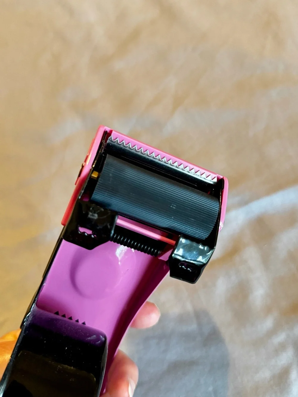 PROSUN Pink Tape Dispenser w Cutter for Shipping
